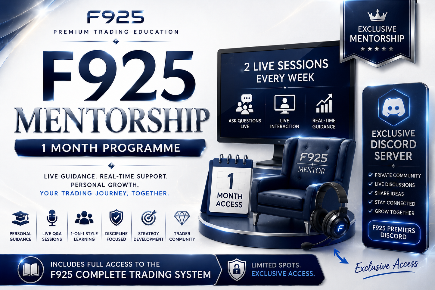 F925 Mentorship (1 Month)